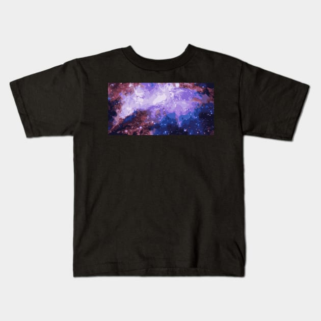 allover-Galaxy Kids T-Shirt by Alazar4
